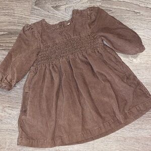 Pehr brown corduroy dress 6-12m